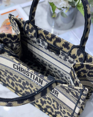 Dior M1265 Small Book Tote Beige Multicolor Mizza Embroidery - Default Title - View 9