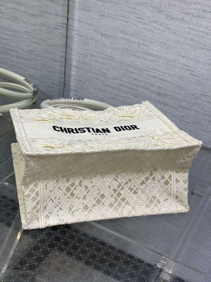 Dior M1265 Small Book Tote  Embroidery with 3D Macram¨¦ Effect M9620 - Default Title - View 4