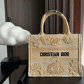Dior M1265 Small Book Tote  Embroidery with 3D Macram¨¦ Effect M9621 - Default Title - View 1