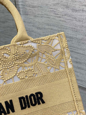 Dior M1265 Small Book Tote  Embroidery with 3D Macram¨¦ Effect M9622 - Default Title - View 3