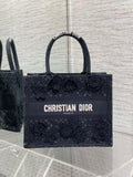 Dior M1265 Small Book Tote  Embroidery with 3D Macram¨¦ Effect M9623