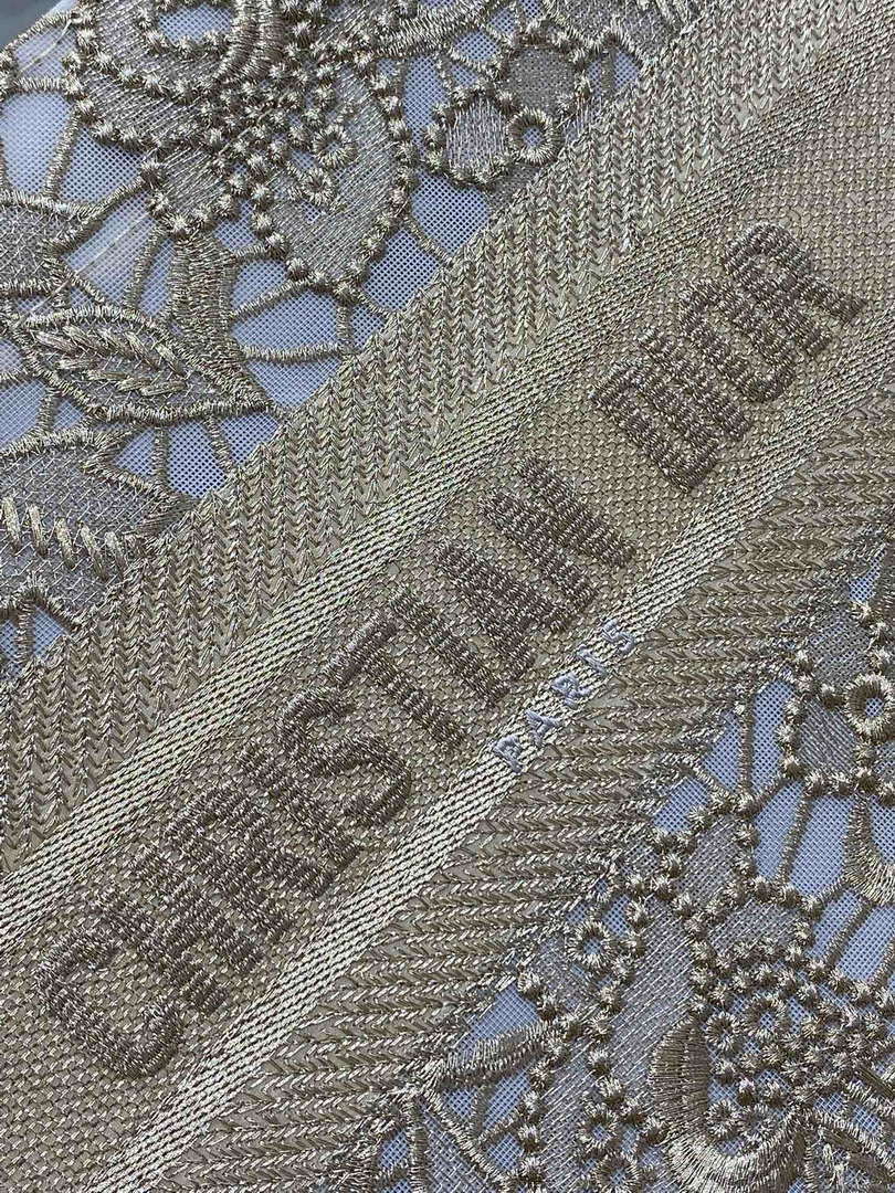 Dior M1265 Small Book Tote  Embroidery with 3D Macram¨¦ Effect M9624