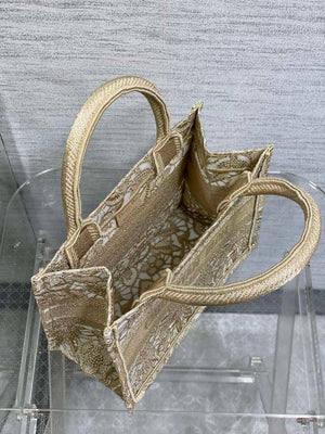 Dior M1265 Small Book Tote  Embroidery with 3D Macram¨¦ Effect M9624 - Default Title - View 8