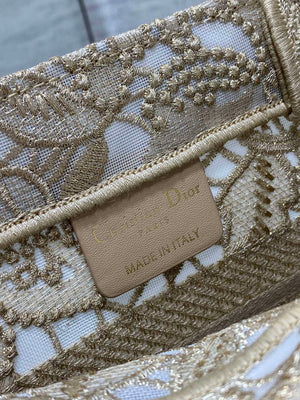 Dior M1265 Small Book Tote  Embroidery with 3D Macram¨¦ Effect M9624 - Default Title - View 9