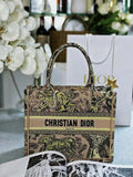 Dior M1265 Small Book Tote Toile de Jouy Embroidery M9629