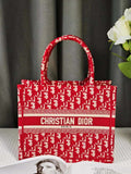 Dior M1265 Small Book Tote Toile de Jouy Embroidery M9631