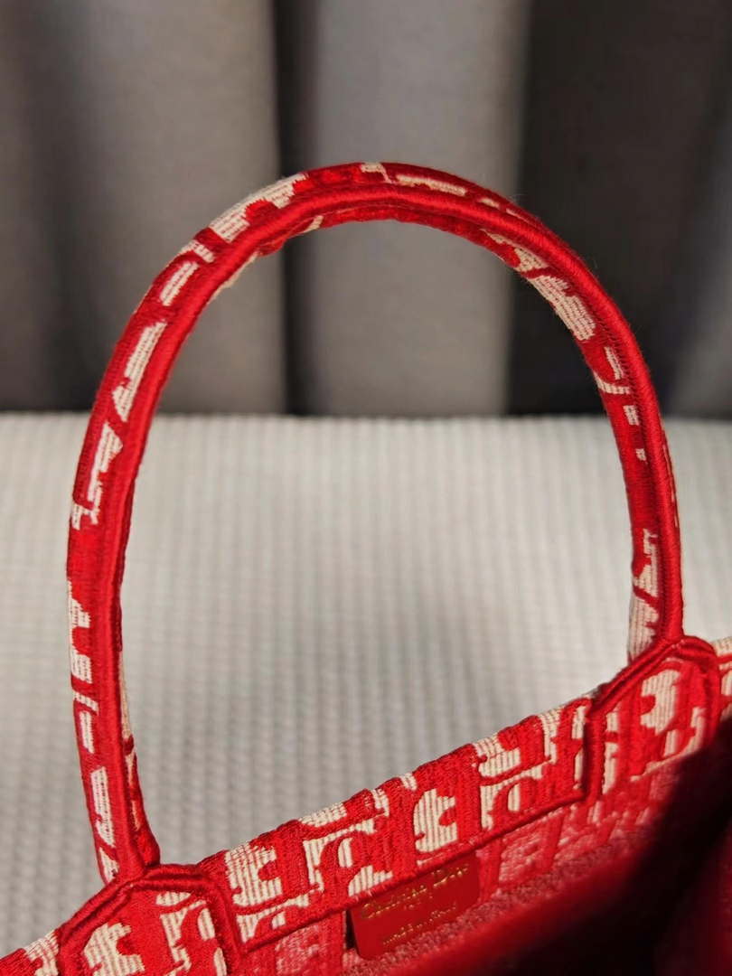 Dior M1265 Small Book Tote Toile de Jouy Embroidery M9631
