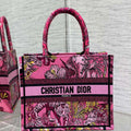 Dior M1265 Small Book Tote Toile de Jouy Sauvage Embroidery M9601 - Default Title - View 1