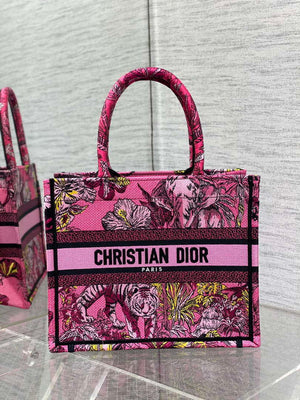 Dior M1265 Small Book Tote Toile de Jouy Sauvage Embroidery M9601 - Default Title - View 1