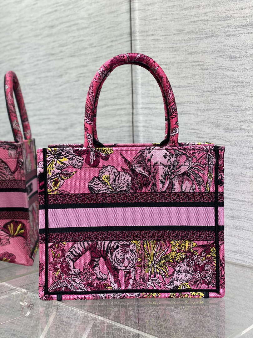 Dior M1265 Small Book Tote Toile de Jouy Sauvage Embroidery M9601 - Default Title - View 4
