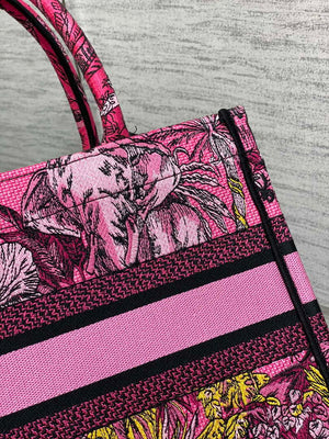Dior M1265 Small Book Tote Toile de Jouy Sauvage Embroidery M9601 - Default Title - View 5