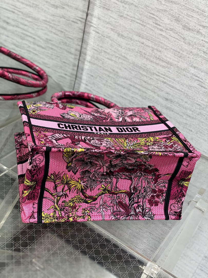 Dior M1265 Small Book Tote Toile de Jouy Sauvage Embroidery M9601 - Default Title - View 7