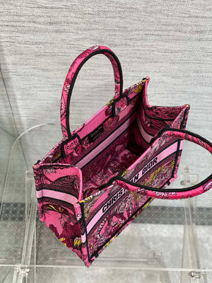 Dior M1265 Small Book Tote Toile de Jouy Sauvage Embroidery M9601 - Default Title - View 8