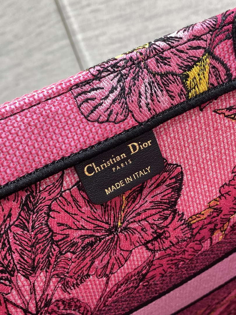 Dior M1265 Small Book Tote Toile de Jouy Sauvage Embroidery M9601 - Default Title - View 9