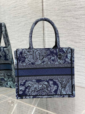 Dior M1265 Small Book Tote Toile de Jouy Sauvage Embroidery M9602 - Default Title - View 4