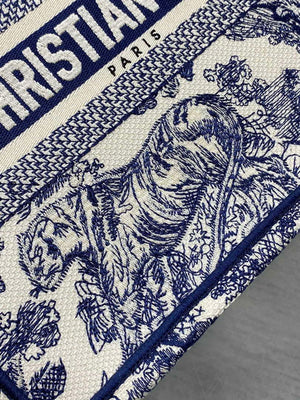 Dior M1265 Small Book Tote Toile de Jouy Sauvage Embroidery M9603 - Default Title - View 3