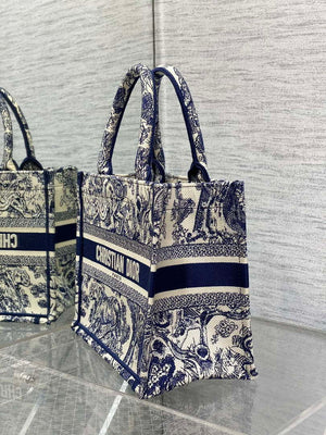 Dior M1265 Small Book Tote Toile de Jouy Sauvage Embroidery M9603 - Default Title - View 6