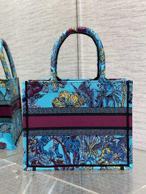 Dior M1265 Small Book Tote Toile de Jouy Sauvage Embroidery M9604 - Default Title - View 4