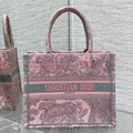Dior M1265 Small Book Tote Toile de Jouy Sauvage Embroidery M9606 - Default Title - View 1
