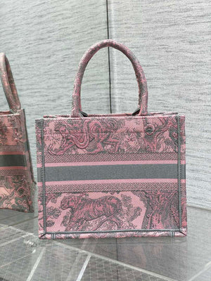 Dior M1265 Small Book Tote Toile de Jouy Sauvage Embroidery M9606 - Default Title - View 4