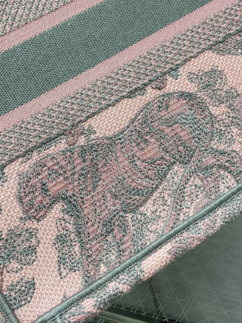 Dior M1265 Small Book Tote Toile de Jouy Sauvage Embroidery M9606