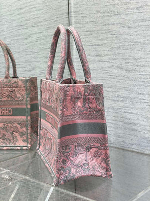 Dior M1265 Small Book Tote Toile de Jouy Sauvage Embroidery M9606 - Default Title - View 6
