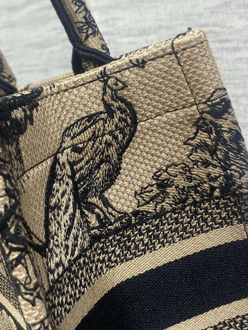 Dior M1265 Small Book Tote Toile de Jouy Sauvage Embroidery M9607 - Default Title - View 6