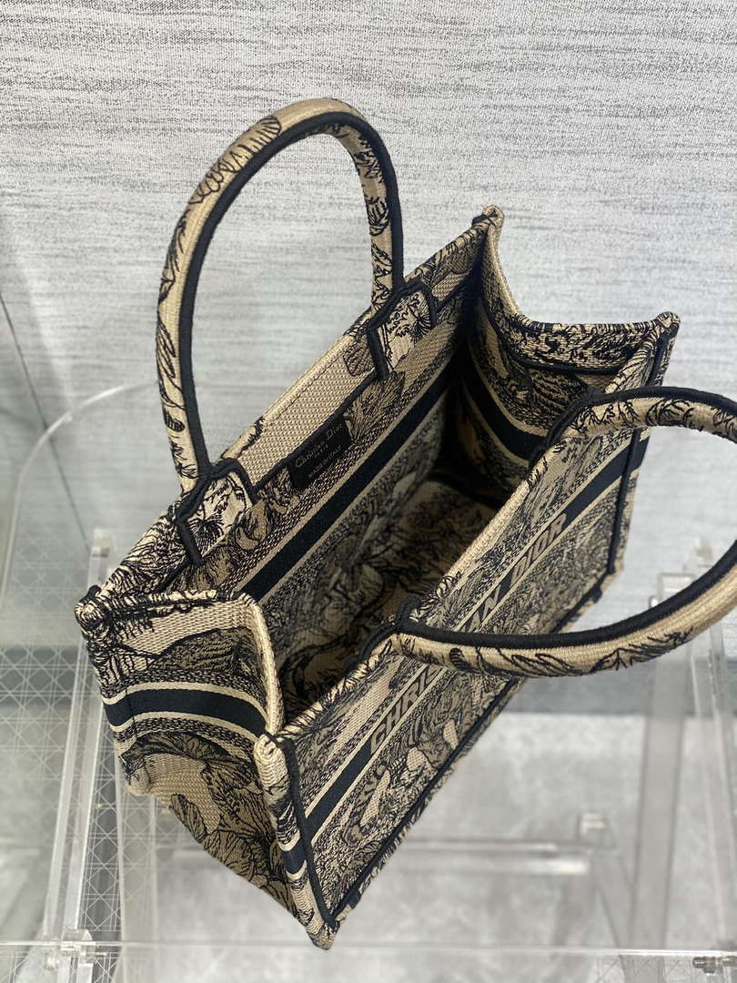 Dior M1265 Small Book Tote Toile de Jouy Sauvage Embroidery M9607 - Default Title - View 8