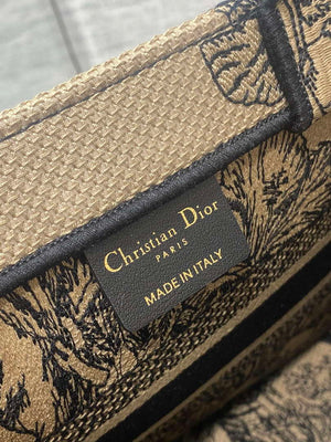 Dior M1265 Small Book Tote Toile de Jouy Sauvage Embroidery M9607 - Default Title - View 9