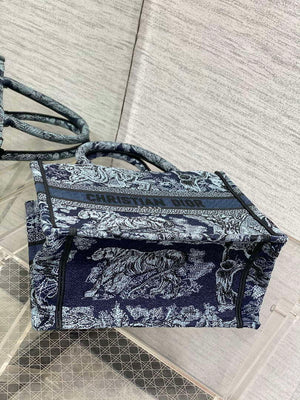 Dior M1265 Small Book Tote Toile de Jouy Sauvage Embroidery M9608 - Default Title - View 7