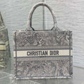 Dior M1265 Small Book Tote Toile de Jouy Sauvage Embroidery M9609 - Default Title - View 1