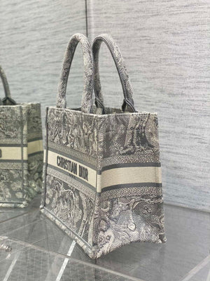 Dior M1265 Small Book Tote Toile de Jouy Sauvage Embroidery M9609 - Default Title - View 6