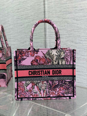 Dior M1265 Small Book Tote Toile de Jouy Sauvage Embroidery M9610 - Default Title - View 1