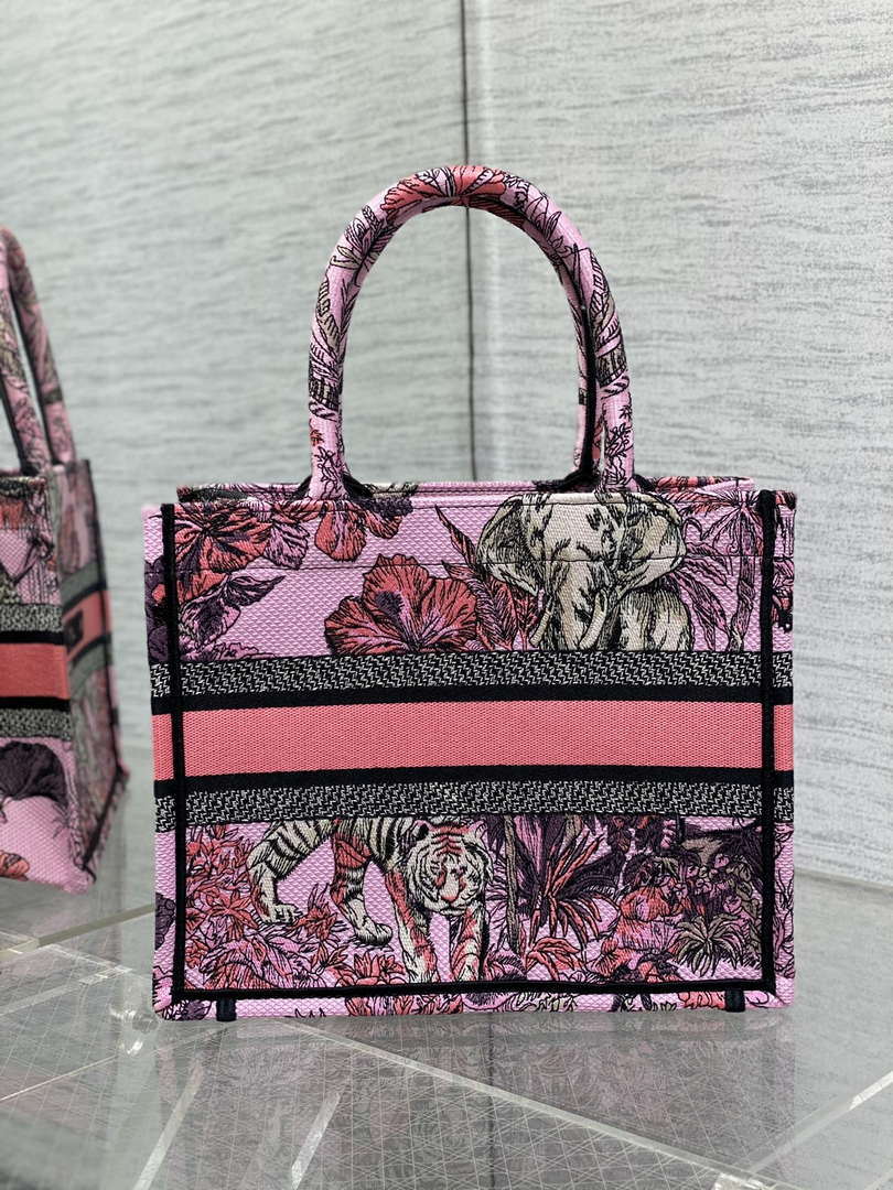 Dior M1265 Small Book Tote Toile de Jouy Sauvage Embroidery M9610 - Default Title - View 4