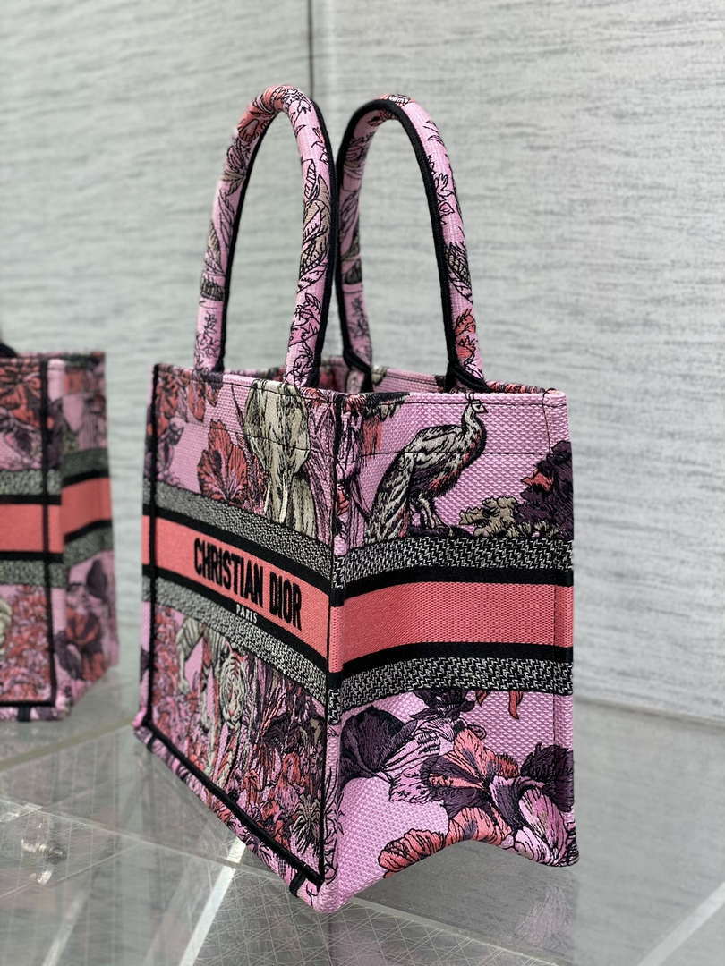 Dior M1265 Small Book Tote Toile de Jouy Sauvage Embroidery M9610 - Default Title - View 6