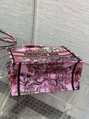 Dior M1265 Small Book Tote Toile de Jouy Sauvage Embroidery M9610 - Default Title - View 7