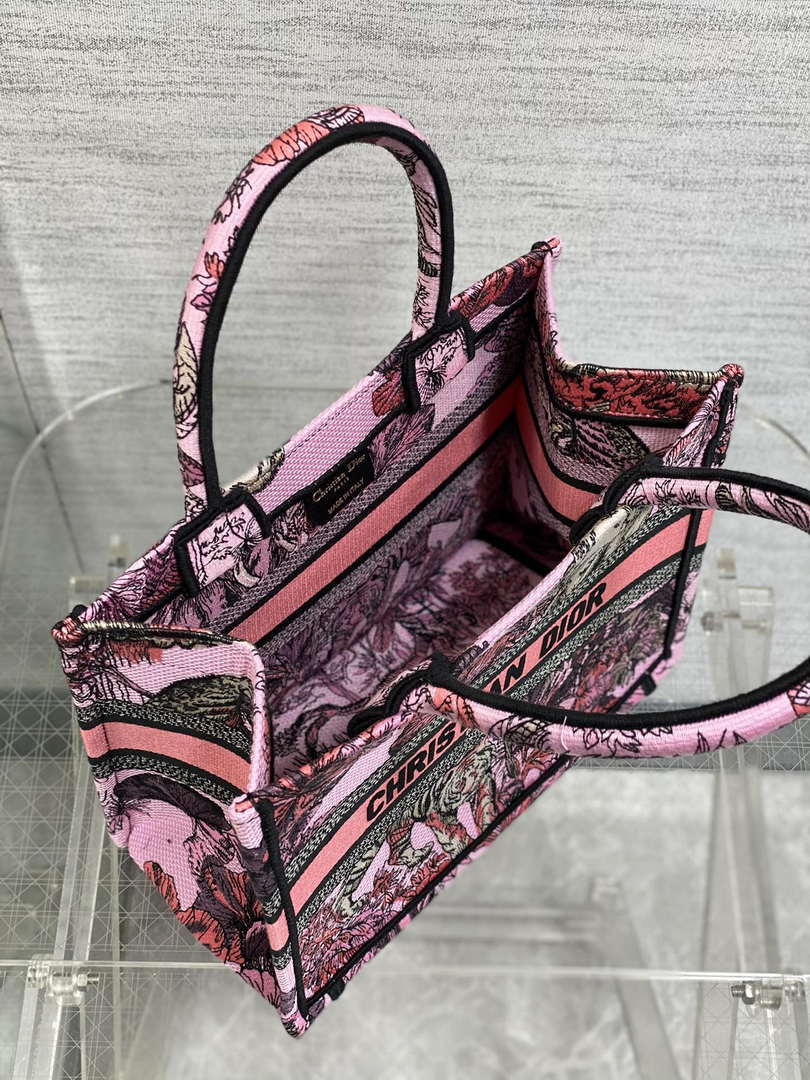 Dior M1265 Small Book Tote Toile de Jouy Sauvage Embroidery M9610 - Default Title - View 8