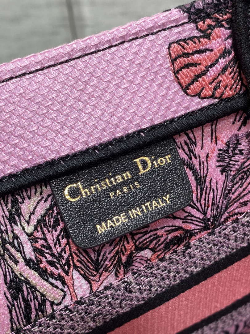 Dior M1265 Small Book Tote Toile de Jouy Sauvage Embroidery M9610 - Default Title - View 9