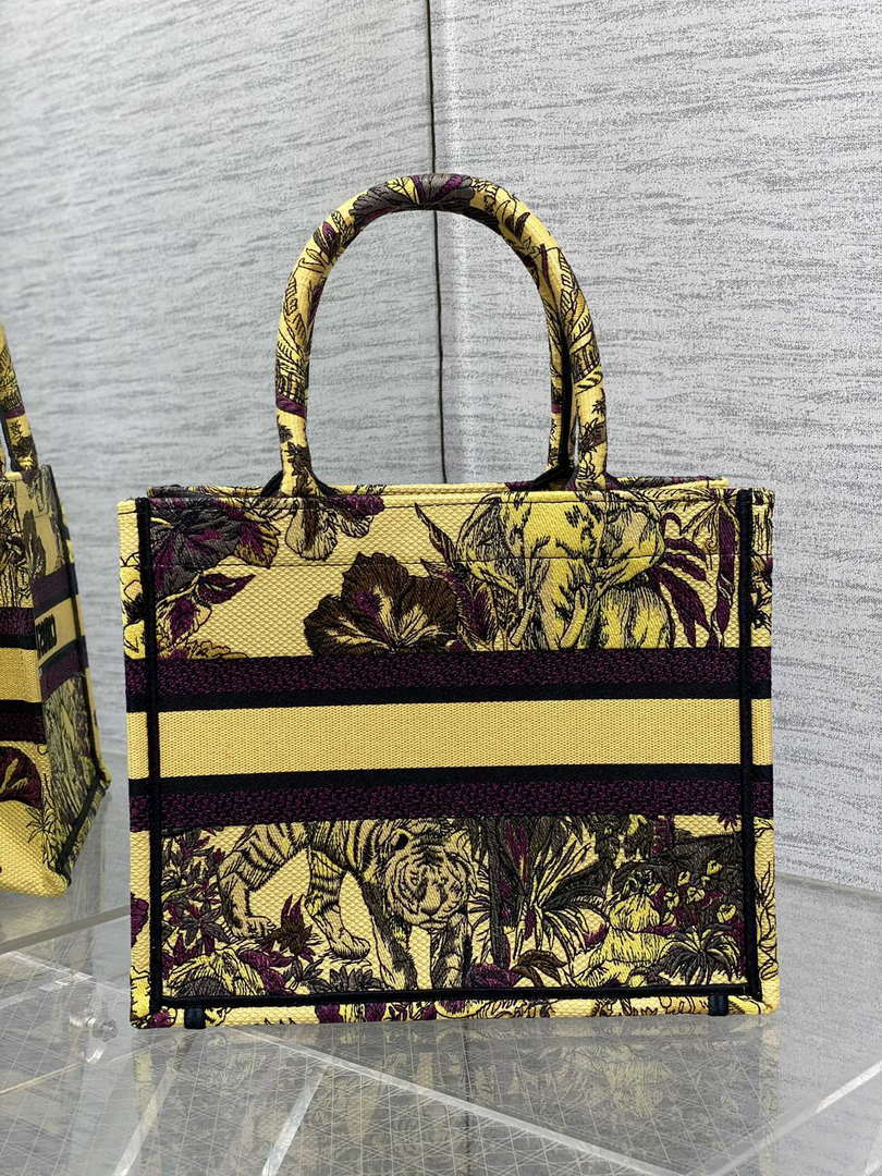 Dior M1265 Small Book Tote Toile de Jouy Sauvage Embroidery M9611 - Default Title - View 4