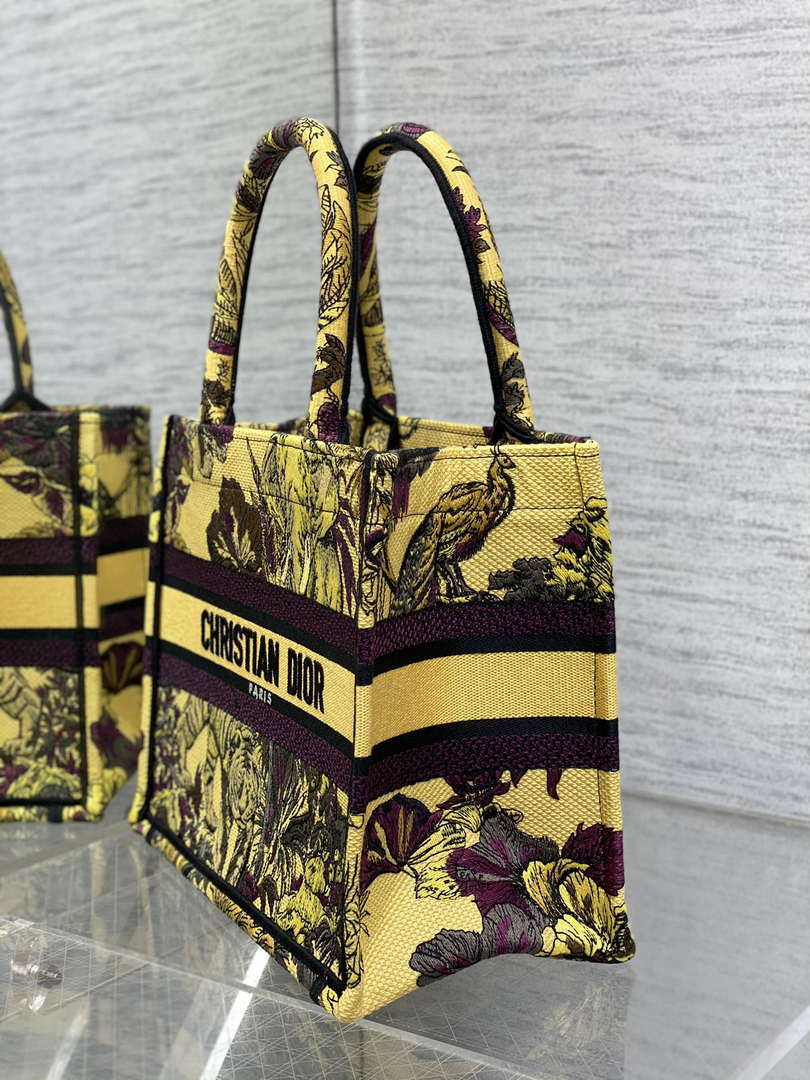 Dior M1265 Small Book Tote Toile de Jouy Sauvage Embroidery M9611 - Default Title - View 6