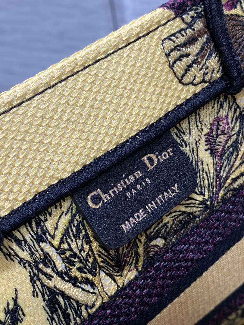 Dior M1265 Small Book Tote Toile de Jouy Sauvage Embroidery M9611 - Default Title - View 9