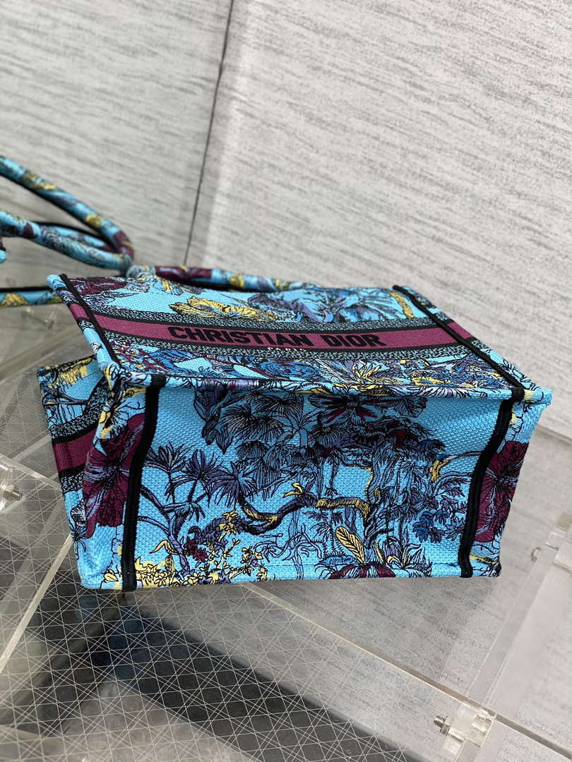 Dior M1265 Small Book Tote Toile de Jouy Sauvage Embroidery M9612 - Default Title - View 7