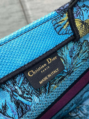 Dior M1265 Small Book Tote Toile de Jouy Sauvage Embroidery M9612 - Default Title - View 9