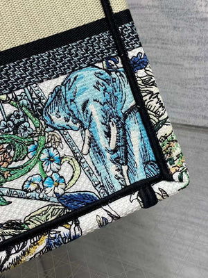 Dior M1265 Small Book Tote Toile de Jouy Sauvage Embroidery M9613 - Default Title - View 5