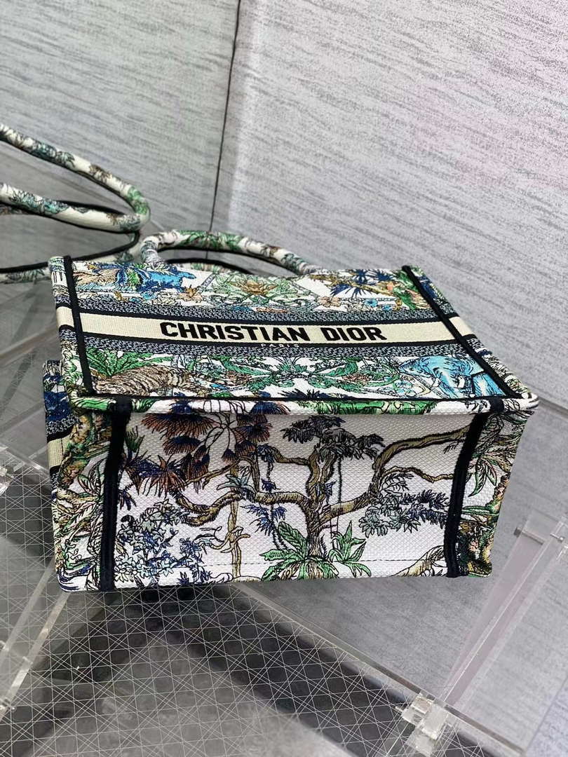 Dior M1265 Small Book Tote Toile de Jouy Sauvage Embroidery M9613 - Default Title - View 7