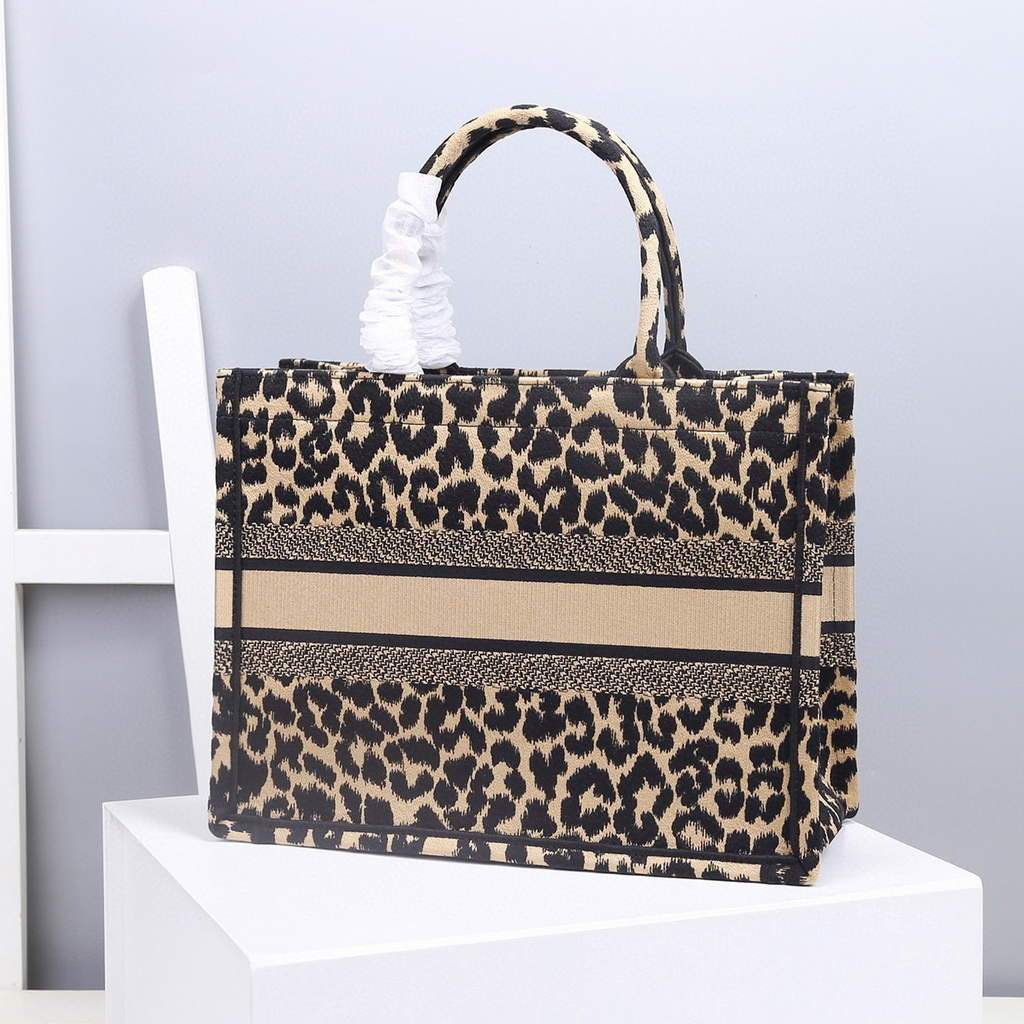 Dior M1286 Dior Book Tote Beige  Multicolor Mizza Embroidery - luxibagsmall
