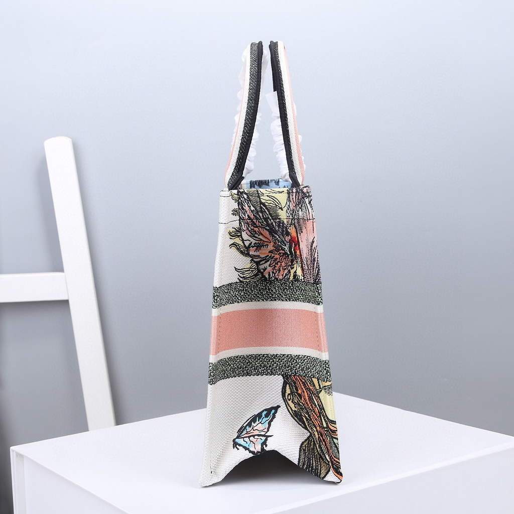 Dior M1286 Dior Book Tote Coeur En Fleurs Bag - luxibagsmall