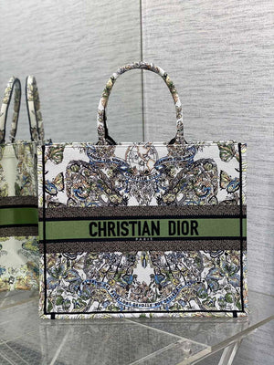 Dior M1286 Large Book Tote Butterfly Bandana Embroidery M105 - Default Title - View 1