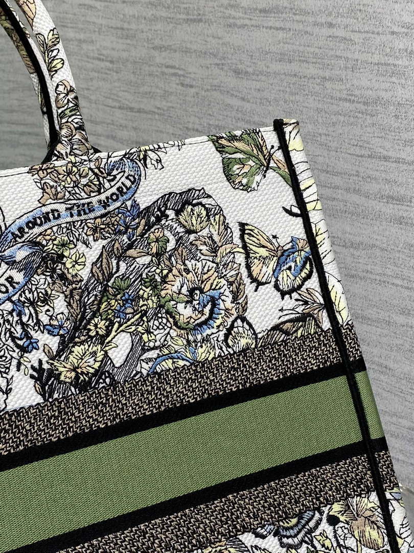 Dior M1286 Large Book Tote Butterfly Bandana Embroidery M105