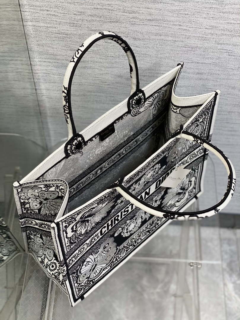 Dior M1286 Large Book Tote Butterfly Bandana Embroidery M107